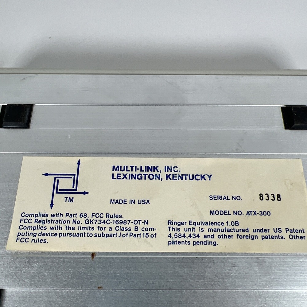 Mutli-Link Inc ATX-300 Untested Computerized Call Processor/Fax/Ringer AS-IS - Picture 8 of 8